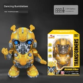 Transformer Uzaktan Kumandalı Robot Oyuncak - Hediye Kutulu Orta Boy Dans Eden Bumblebee Bataryalı - 1