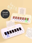 Çocuk Elektronik Klavye Mini Cep Piyano - Bej (Hediye Kutulu, Müzik, Şarjlı Pil) - 4