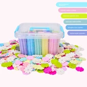 Kar Tanesi Yapı Blokları - 600 Parça - Saklama Kutulu ve Atlaslı thumbnail 3