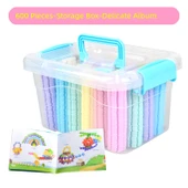 Kar Tanesi Yapı Blokları - 600 Parça - Saklama Kutulu ve Atlaslı thumbnail 1