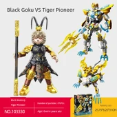Mecha Yapı Blokları - Siyah Goku ve Kaplan Öncü Seti - 1