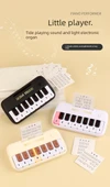 Çocuk Elektronik Klavye Mini Cep Piyano - Siyah (Hediye Kutulu, Müzik, Pilli) - 7