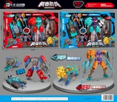 Robot Araba Tank Mecha Dönüşüm Oyuncak - Mecha Dönüşüm Üçlü Paket [Çantalı Büyük Hediye Kutusu] - 8