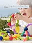 Manyetik Yapı Blokları Puzzle Seti - 128 Parça - Güçlü Mıknatıslı + Saklama Kutulu - 5