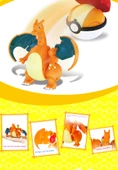Pokemon Dönüşen Top Oyuncak Seti - Kombinasyon [Ateş Püsküren Ejderha + Harika Kurbağa Çiçek + 2 Elf Topu] - 10