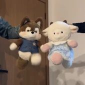 Sevimli Hayvan Peluş Oyuncak - Çıplak Kahverengi Husky 50cm - 3