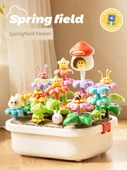 DIY Çiçek Buketi Yapım Seti - Mozaik Bloklar - 95 Parça - Renkli Kutu - 2
