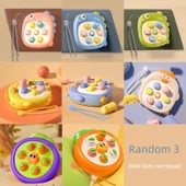 Mini Parmak Oyuncak Oyun Makinesi - Köstebek Vurma - 3'lü Hamster Seti (Rastgele) - 1