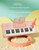Çocuk Elektronik Klavye Piyano - Büyük Boy Yüksek Ayaklı Çilek Kırmızısı Pilli thumbnail 9