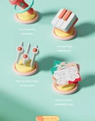 Çocuk Elektronik Klavye Piyano - Büyük Boy Yüksek Ayaklı Çilek Kırmızısı Pilli thumbnail 8