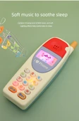 Çocuk Eğitici Oyuncak Telefon - Retro Açık Sarı - Şarjlı thumbnail 11