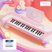 22 Tuşlu Çocuk Elektronik Org - Pembe - Nota Sehpası Hediyeli - 1