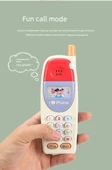 Çocuk Eğitici Oyuncak Telefon - Retro Açık Sarı - Şarjlı thumbnail 9