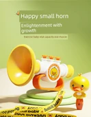 Çocuklar için Armonika Düdük Oyuncak - Sarı Ördek Yavrusu Kornası + Düdük ve 2 Asma İpi thumbnail 7