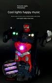 Çocuk Elektrikli Dönüşen Araba Robot Oyuncak - 2083 Otomatik Dönüşen Eşek Arısı [Pilli Versiyon] - 10