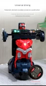 Çocuk Elektrikli Dönüşen Araba Robot Oyuncak - 2083 Otomatik Dönüşen Eşek Arısı [Pilli Versiyon] - 9