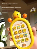 Çocuk Oyuncak Telefon - Sarı Ördek (Şarjlı) Kayıp Önleyici İp ve Ördek Bardak - 6
