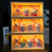 Hello Kitty Değişen Günlük Tasarımlı Lamba - Stil 2 - Fişli - 9