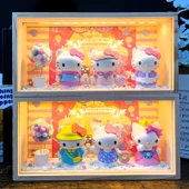 Hello Kitty Değişen Günlük Tasarımlı Lamba - Stil 2 - Fişli - 6