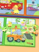 Peppa Pig Manyetik Puzzle - Mutlu Trafik - 6