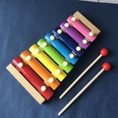 Eğitici Oyuncak Piyano - Sekiz Tonlu Piyano + Güneş Işığı Gökkuşağı + Basit Müzikli Bardak - 2