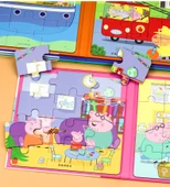 Peppa Pig Manyetik Puzzle - Mutlu Trafik - 11