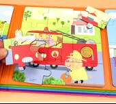 Peppa Pig Manyetik Puzzle - Mutlu Trafik - 10