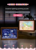 3D Sanrio Uyuyan Yıldız Işık Boyama Puzzle - 160 Parça - 8