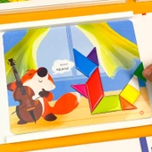Manyetik Tangram Puzzle - Yaratıcı I Şekli - 4