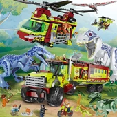 Jurassic Dinozor Yapı Blokları - Ağır Pençe Ejderha Helikopter Kafesi, 585 Parça thumbnail 9