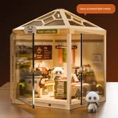 Ses Kontrollü Işıklı Panda Cafe Yapı Blokları 264 Parça - 3