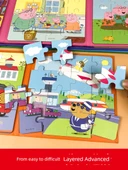 Peppa Pig Manyetik Puzzle - Eğlence Parkı (16/20/25 Parça) - 4
