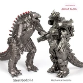 Godzilla Büyük Boy Yumuşak Kauçuk Mekanik Godzilla 17cm - 4