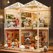 Ses Kontrollü Işıklı Panda Cafe Yapı Blokları 264 Parça - 2