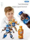 Dönüşen Robot Oyuncak - Kırmızı Kola Şişesi Savaşçı - Silahlı - 3