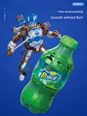Dönüşen Robot Oyuncak - Kırmızı Kola Şişesi Savaşçı - Silahlı - 5