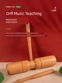 Orff Perküsyon Enstrümanı - Büyük Boy Düz Maun Çift Silindir 6x20cm - 2