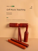 Orff Perküsyon Enstrümanı - Sekoya Büyük Boy Oluklu Çift Halka Silindir 5x20cm - 8