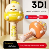 Çocuk Kablosuz Bluetooth Karaoke Mikrofon Oyuncak - Clelan Meng Ördek thumbnail 2