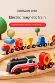 Manyetik Dijital Tren Rayı - 12 Parça - Elektrikli - Kayın Ağacı Raylı - 8