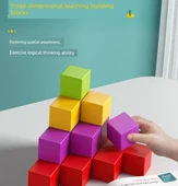 Kare Ahşap Bloklar - Matematik Öğretici Oyuncak - 50 Adet - 2cm - 8