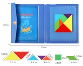 Manyetik Tangram Puzzle Kitabı - Düşünce Eşleştirme [Soru 162] + Kitap Tutuculu Manyetik Tangram - 10