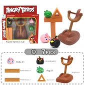 Angry Birds Oyuncak Seti - (Stella + Bomba Siyah + Domuz + Sapan + 3 Aksesuar) (7 Parça) - 1