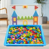 Mantar Çivi Sanatı Puzzle Seti - 832 Çivi - 1