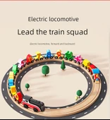 Manyetik Dijital Tren Rayı - 12 Parça - Elektrikli - Kayın Ağacı Raylı - 10