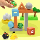 Angry Birds Oyuncak Seti - (Stella + Bomba Siyah + Domuz + Sapan + 3 Aksesuar) (7 Parça) - 3