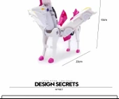 Çocuk Oyuncak Araba Kanatlı Dönüşen Robot - Pembe Renkli Kutu - 11