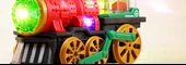 Elektrikli Buharlı Tren - Evrensel Tekerlek - Sprey Özellikli - Yeşil - Pilli Model - 9