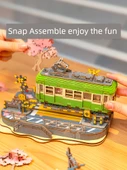 3D Ahşap Puzzle Kiraz Çiçeği Turu - TGS03 Çiçek Dolu - 4
