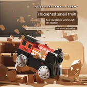 Çocuklar için Raylı Tren Oyuncak Seti - Şarjlı - 126cm Çift Ray - 85 Parça - Lüks Model - 5